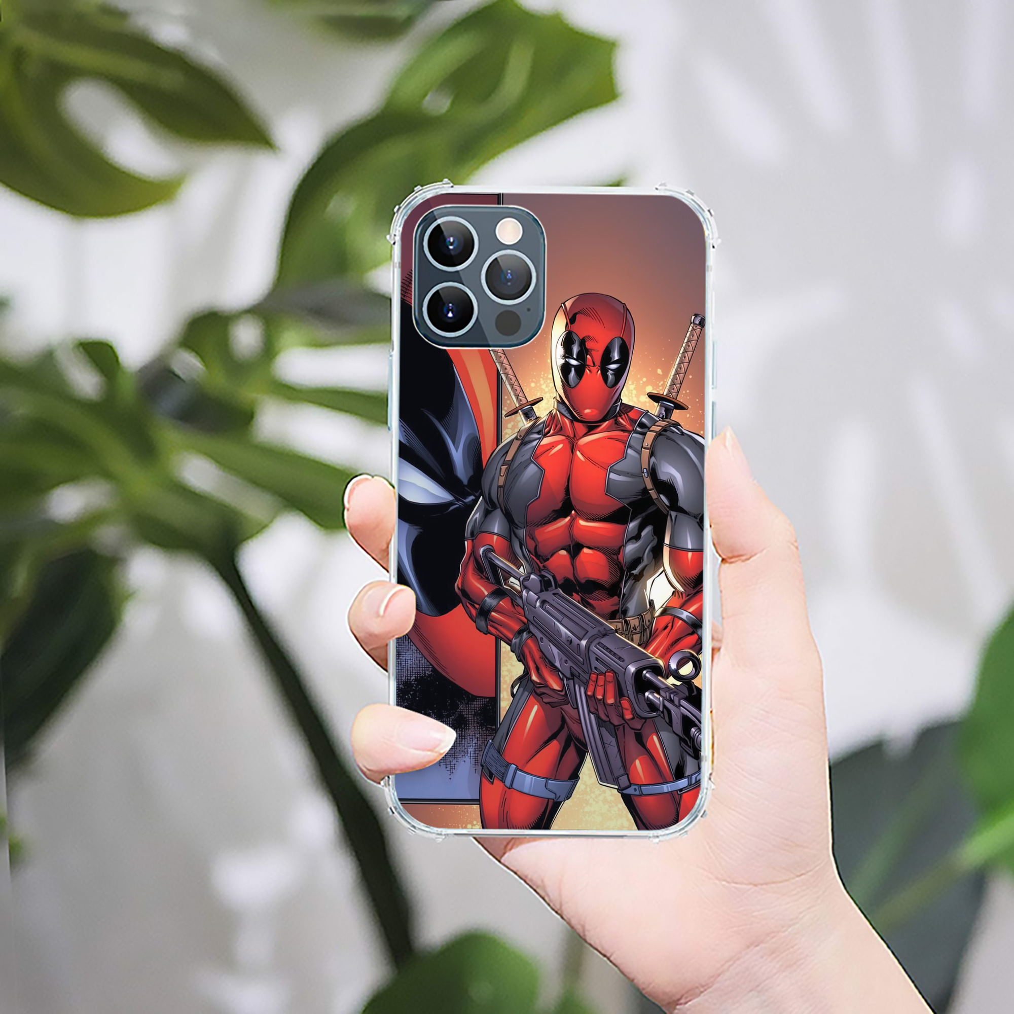 （画像用） Deadpool デッドプール 【iPhone 12シリーズ対応】透明スマホケース（クリアソフトケース）
